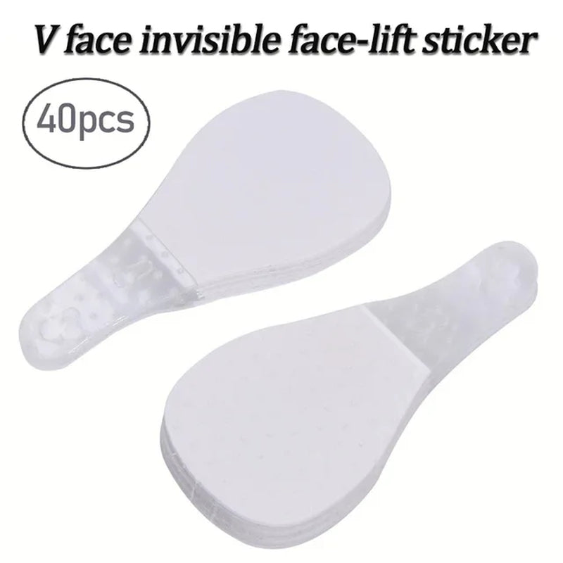 "Instant Face Lift: 40/80Pcs/Set Invisible Tapes for Fox Eyes Shape, V Face, and Facial Slimming - Achieve Youthful and Sculpted Look with Easy-To-Use Stickers - Ultimate Face Care and Skin Care Tools"